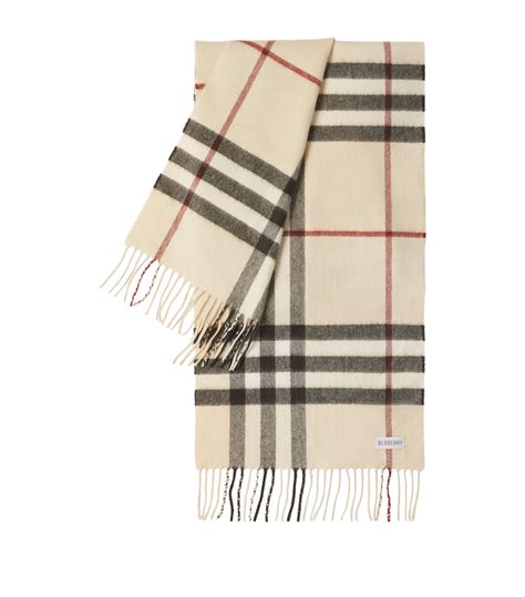 burberry giant check scarf cashmere|burberry cashmere check scarf beige.